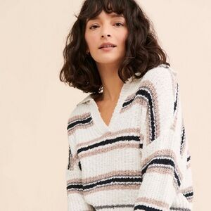 Free People Kennedy Striped Pullover